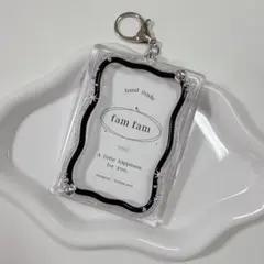 【KRシルバーNo.2】B8トレカキーホルダー クリア　韓国　ブラック　シルバー