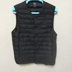 美品！UNIQLO PUFFTECH ブラック ダウンベスト S
