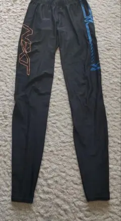 Mizuno トレーニングパンツ ブラック オレンジ ブルー