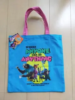 トートバッグ ズートピア2 ブルー しまむら ディズニー カラフル ニック