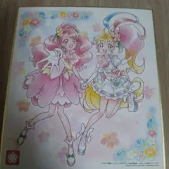 プリキュア イラスト色紙　キュアサマー　キュアグレース　自宅保管品