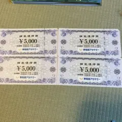 早稲田アカデミー　株主優待券　20000円分