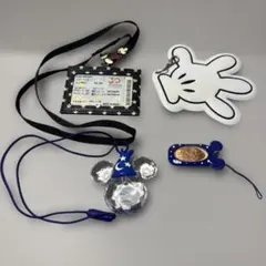 東京ディズニーランド ミッキー 光るペンダント カードケース メダル チケット