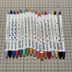 ZEBRA CLICKART ノック式水性カラーペン 17本セットのサムネイル
