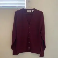 70s 80s USA製 Cypress Links アクリルカーディガン XL