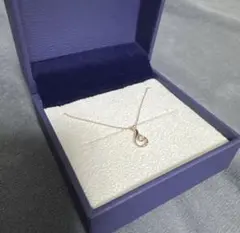 Vendome Aoyama ピンクゴールドドロップネックレスk10箱付き