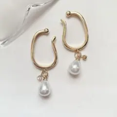 ❤️お得セット❤️ ゴールド イヤーカフ　　　　しずく　パール　ストーン　両耳用