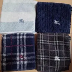 バーバリータオルハンカチセット、ネイビー他