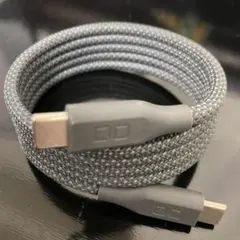 【中古】CIO スパイラルケーブル CtoC（1m, ライトブラック）