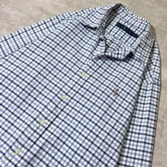 o*7様 RALPH LAUREN ギンガムチェック コットン BD シャツ 刺