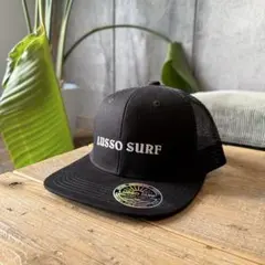 正規品　LUSSO SURF ロゴメッシュキャップ　帽子☆ブラック