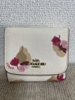COACH 二つ折り財布 花柄