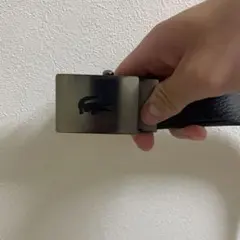 Lacoste ブラックレザーベルト