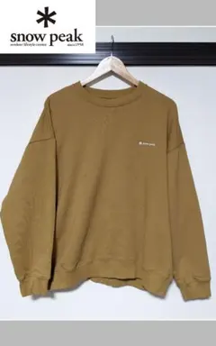 【snow peak】スウェット/トレーナー/無地/刺繍/ロゴ/古着