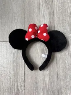 ディズニーカチューシャ ミニーちゃん カチューシャ 赤ドット