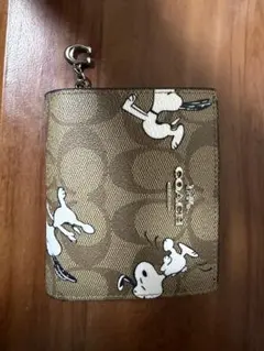 COACH スヌーピー 二つ折り財布