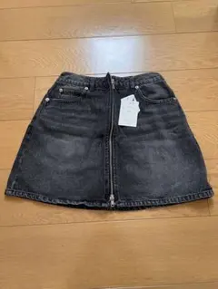 GRL グレイル　ダブルジップデニムミニスカート　ブラック　on248 M