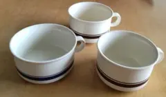 レトロ スープカップ サークルライン食器のサムネイル