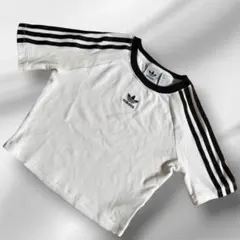 adidas Originals クロップドTシャツ ホワイト　M　ちびT