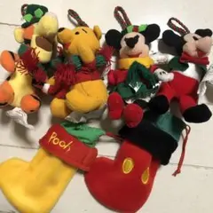 d*9様 レトロディズニー　クリスマスオーナメント　プーさん ミッキー