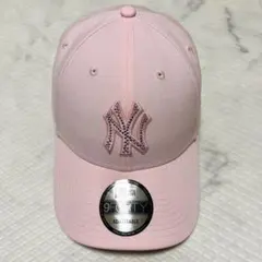 9FORTY ピンク ラインストーン NEWERA キャップ ニューエラ