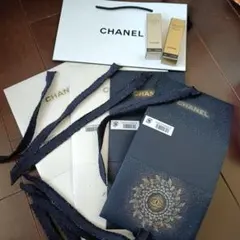 CHANEL ショップ袋とギフトBOXと化粧品サンプルセット