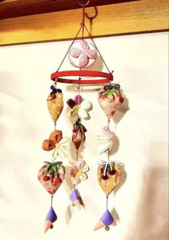 ハンドメイド 桃の節句 吊るし雛 吊るし飾り おひな様 ひな祭り 3本飾り ①