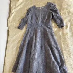 MISCH MASCH グレー レース ワンピース 38