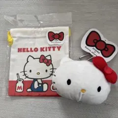 スリーコインズ スリコ 新品 미사용 品 キティーちゃん エコバッグ 巾着セット