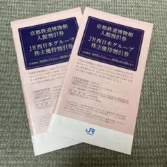 京都鉄道博物館入館割引券 JR西日本グループ割引券　２セット