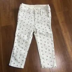 【専用】1969 花柄 長ズボン 100cm クリーム色