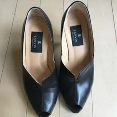 LANVIN ブラック ハイヒール オープントゥのサムネイル