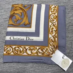 新品 Christian Dior ディオールシルクスカーフ ドットヴィンテージのサムネイル