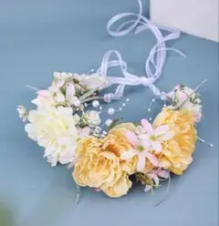SHEIN花冠フラワークラウン イエロー ホワイト ピンク
