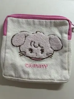 CAMMY キャラクター刺繍ポーチ　mikko