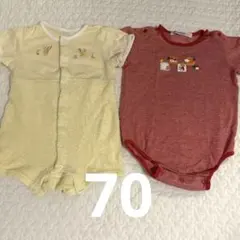 ファミリア　ロンパース　2枚セット　70のサムネイル