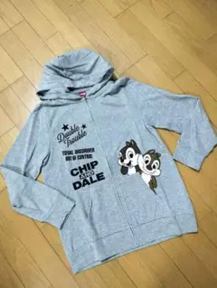 ディズニー チップとデール フード付きジップパーカー