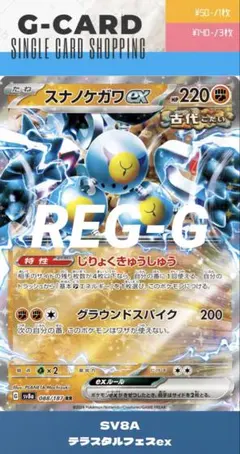 【テラスタルフェスex】088/187 スナノケガワex《RR》のサムネイル