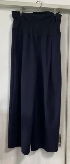 Pearls マタニティネイビー ワイドパンツ