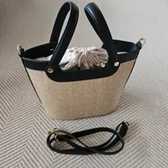 cachecacheカシュカシュショルダー&ハンド2wayカゴバッグのサムネイル