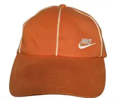 00s NIKE archive y2k 刺繍ロゴ キャップ オレンジ