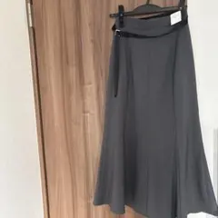 【新品タグ付】NOLLEY'S light グレー ロングスカート 36
