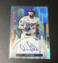 /150 ANDY PAGES Topps Finest スカイブルー サイン