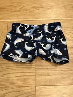 【中古品】H&M サメ柄ネイビー水着 100cm