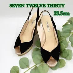 セブントゥエルブサーティー厚底サンダル オープントゥ 23.5cm