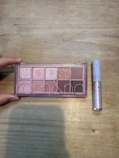rom&nd アイシャドウパレットとグリッター
