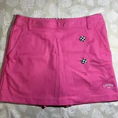 【キャロウェイ ゴルフ レディース キュロットスカート 】サイズＭ　ピンク