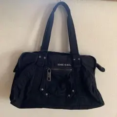 DIESEL archive metal logo ショルダーバッグY2K 黒