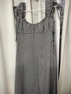 ギンガムチェック キャミソールワンピース Lサイズ