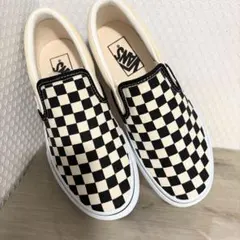 VANS スリッポン チェッカーボード 23cm 新品未使用
